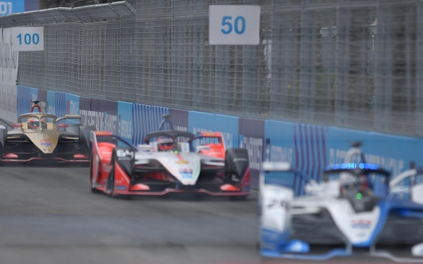 One of the rounds of the 2018 Formula E race in Diriyah. (SPA)