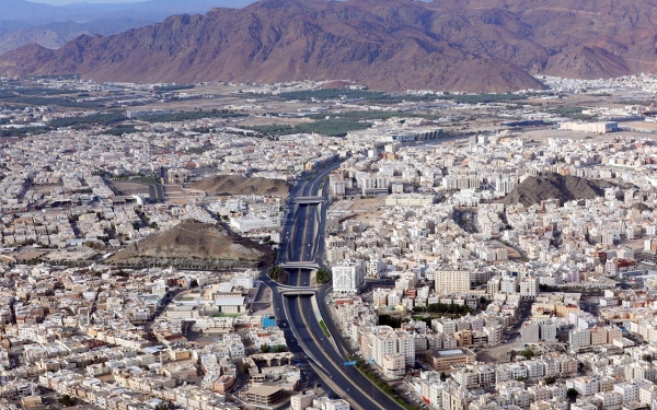 Aerial photo of al-Madinah al-Munawwarah. (SPA)