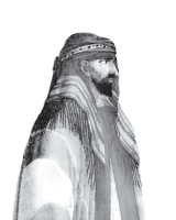 A portrait of Imam Abdullah Bin Saud, drawn by one of his contemporaries. King Abdulaziz Foundation for Research and Archives (Darah)