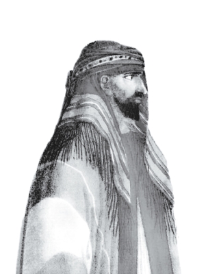 A portrait of Imam Abdullah Bin Saud, drawn by one of his contemporaries. King Abdulaziz Foundation for Research and Archives (Darah)