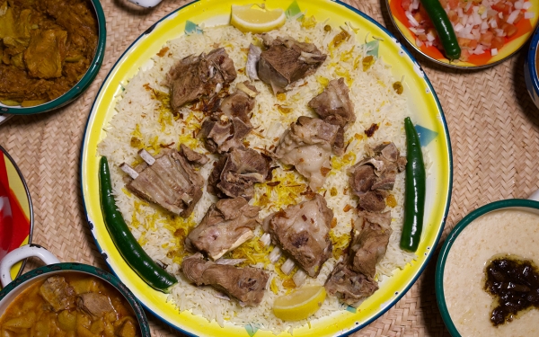 Saudi Kabsa, one of the traditional dishes in the Kingdom. (Saudipedia)