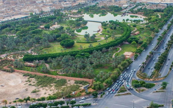 Part of afforestation activities in the Green Riyadh Project. (SPA)