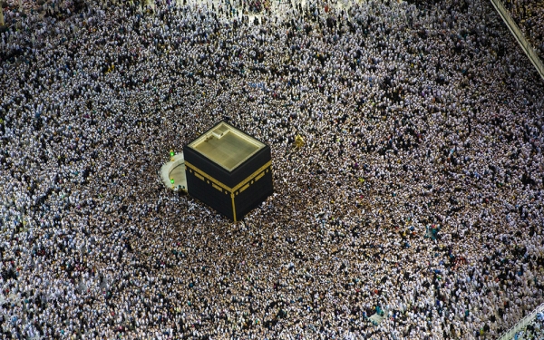 The circumambulation area (the area for Tawaf) in the Grand Mosque. (SPA)