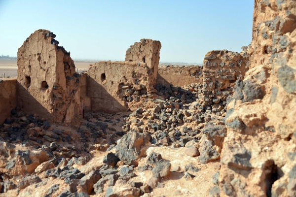 Ruins in Qassim province of one of the rest stations for pilgrims coming from Basra. (SPA)