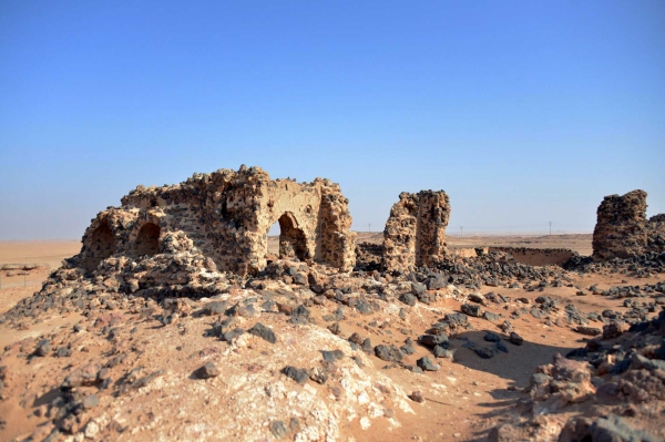 One of the archaeological sites in Qassim Province on the Basra-Makkah route. (SPA)