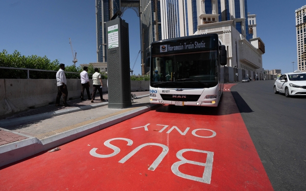 One of the stops of the Makkah Bus project. (SPA)