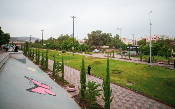 A picture of Art Street in the city of Abha. (Saudipedia)