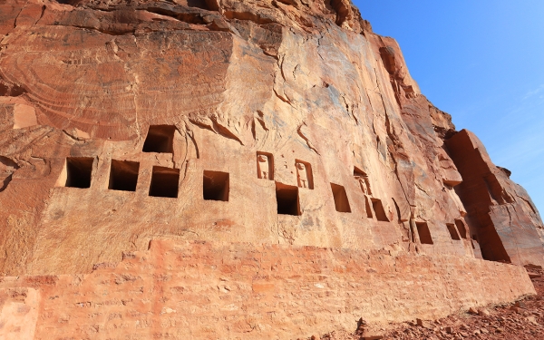 Black Tombs archaeological site in al-Ula Governorate. (Royal Commission for al-Ula Governorate)