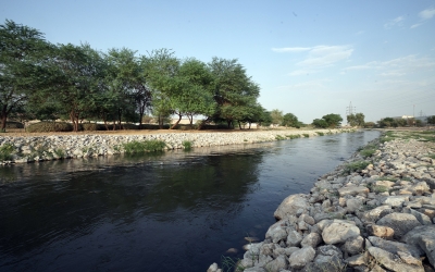 Wadi al-Batha, one of the valleys of Wadi Hanifa in Riyadh City. (Saudipedia)