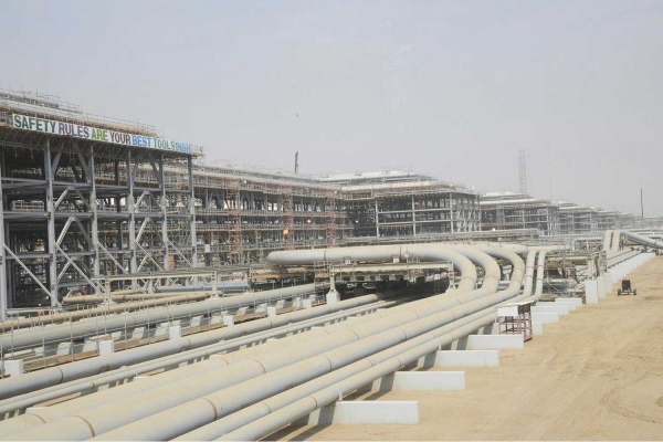 Jazan Refinery in Jazan City for Basic and Transformative Industries. (SPA)