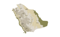 Illustration of the Kingdom&#039;s map featuring thirteen administrative regions. (Saudipedia)