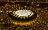 Aerial image of King Abdullah Sports City. King Abdulaziz Foundation for Research and Archives (Darah)