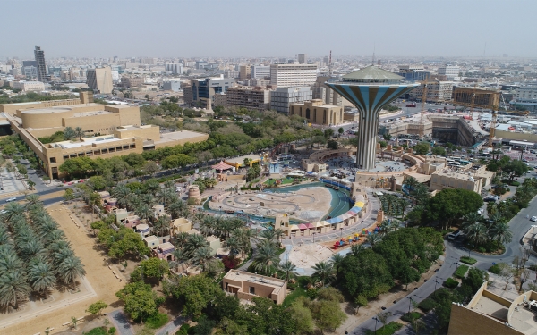 Aerial image of the Darah building in Riyadh. King Abdulaziz Foundation for Research and Archives (Darah)