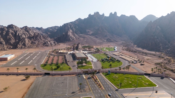 Aerial view of al-Maghawa tourist amusement park in Hail. (SPA)