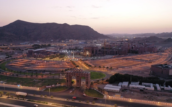 An aerial view of Taibah University in al-Madinah al-Munawwarah. (SPA)