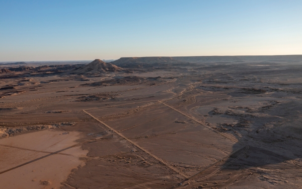 An archaeological site in the village of al-Shuwayhitiyah, one of the oldest human settlements, near the city of Sakaka. (SPA)