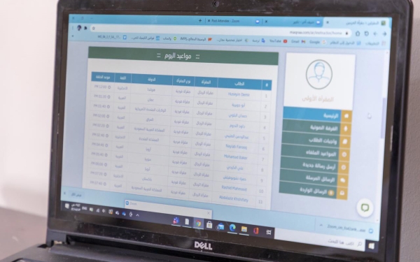 One of the Quranic recitation schedules for teaching Muslims the correct recitation of the Holy Quran. (SPA)