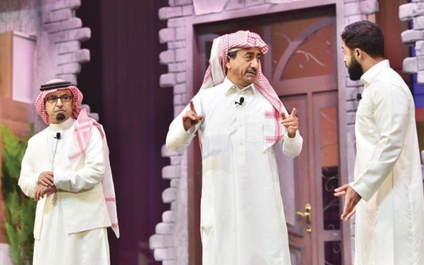 One of the theatrical performances showing artist Nasser Al-Qasabi. (SPA)