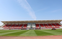 The football stadium in Prince Abdulaziz Bin Musaed Sport City in Hail City. (SPA)