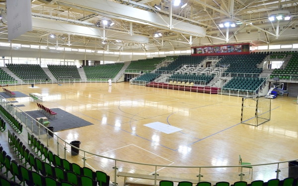 The indoor world-class sport hall in King Abdulaziz Sport City in Makkah al-Mukarramah. (SPA)