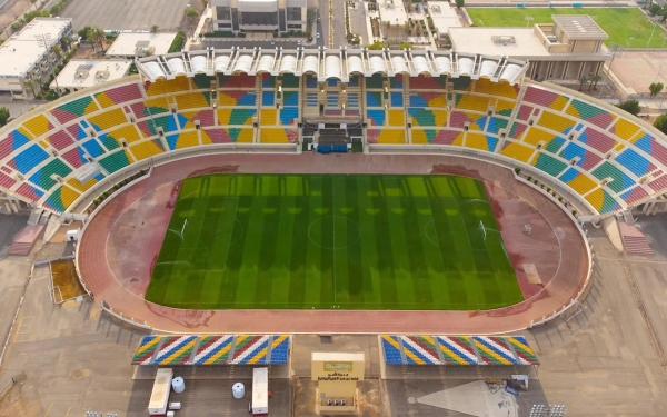 Aerial image of Prince Mohammed Bin Abdulaziz Sport City Stadium in al-Madinah al-Munawwarah. (SPA)