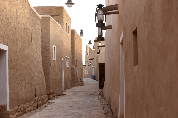 Mud buildings in ad-Dir&#039;iyyah Governorate illustrate the traditional urban style of Najd in ancient times. (Saudipedia)