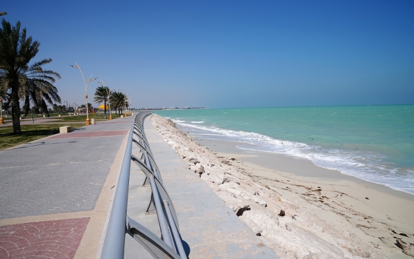 Ras Tannurah Corniche on the coast of the Arabian Gulf. (SPA)