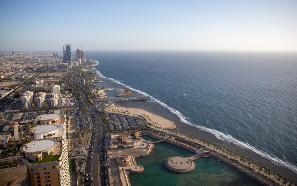 Jeddah City Corniche on the Red Sea coast. (SPA)