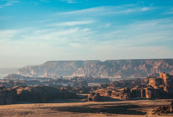 Aerial image of al-Ula Governorate. (Royal Commission for al-Ula Governorate)