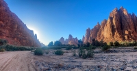 Ad-Disah Mountains, which attract many visitors, are among the important landmarks of Tabuk. (Saudipedia)