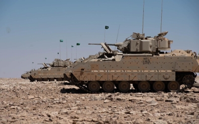 Some of the tanks of the Saudi Land Forces. (SPA)