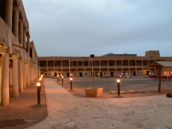 Interior of al-Qishlah archaeological palace in Hail Province. (SPA)