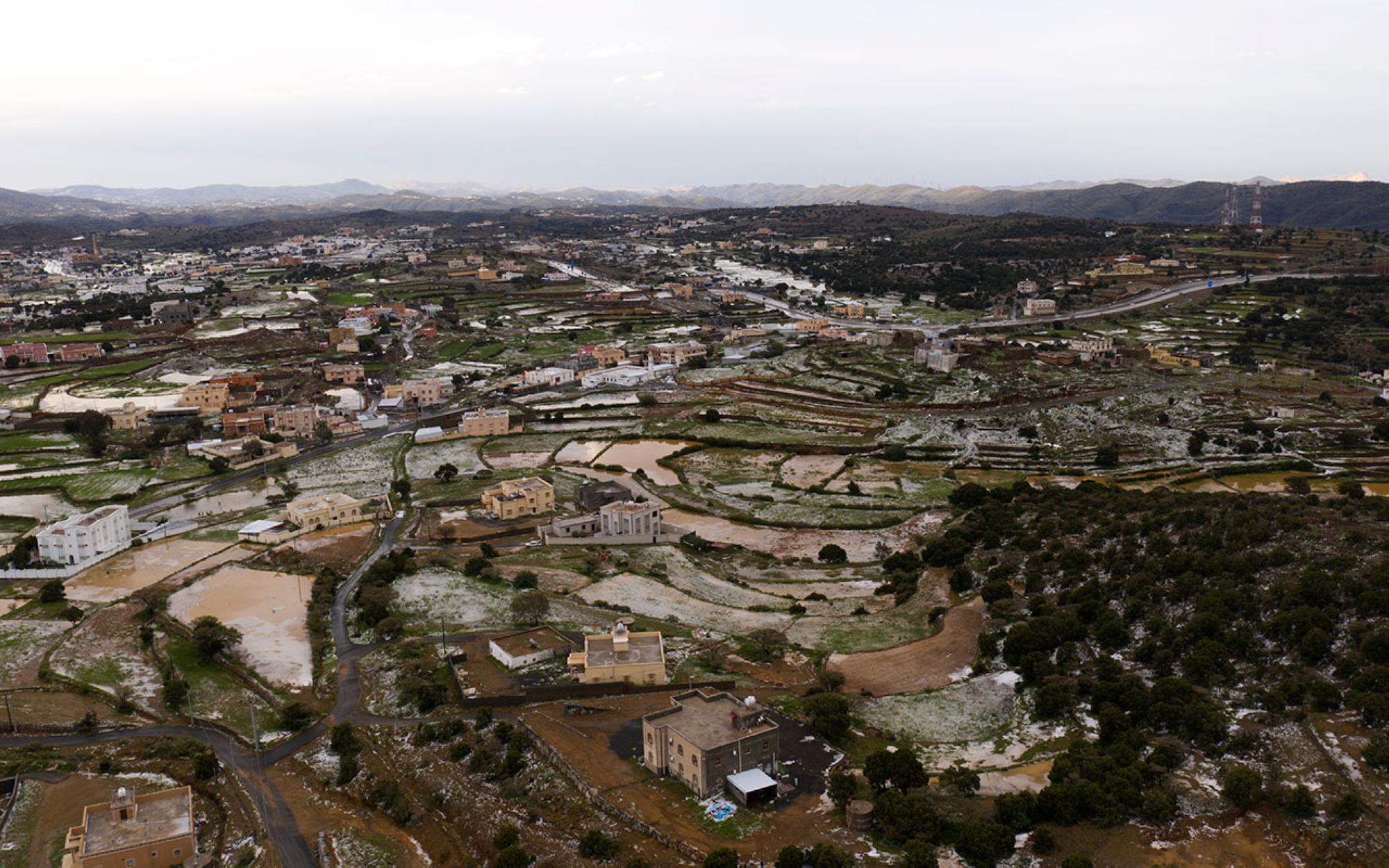 Winter season in Aseer Province. (SPA)