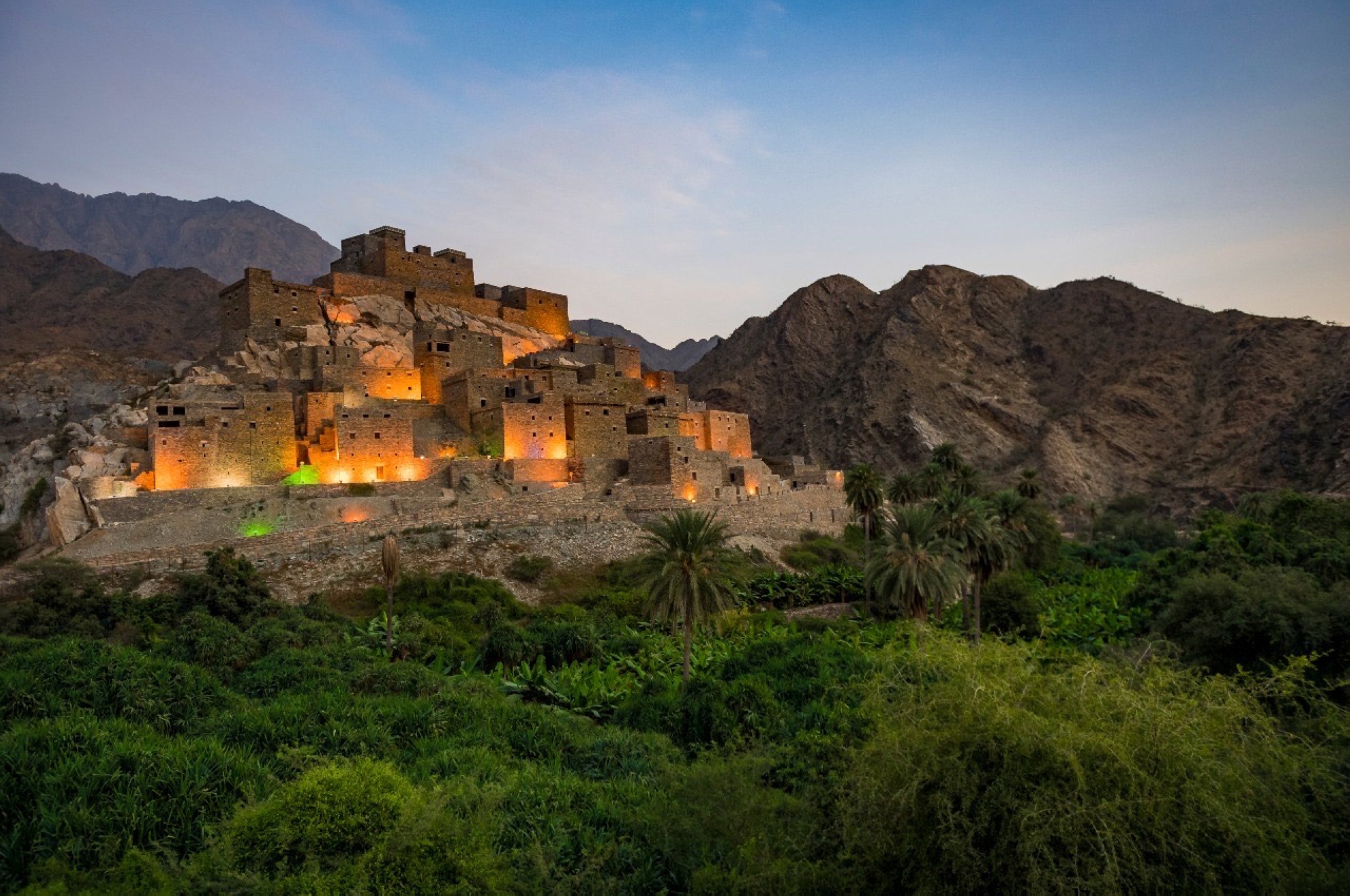 Thee Ain Village in al-Bahah Province, dating back to the sixteenth century. (SPA)