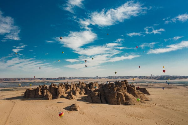 Balloon during Winter at Tantora Festival. (Royal Commission for AlUla)