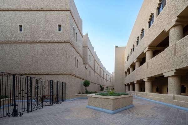 A glimpse of the buildings in the Diplomatic Quarter in Riyadh City. (Saudipedia)