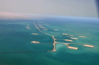 Artificial islands in Manifa Bay in the ‏Eastern Province. (SPA)