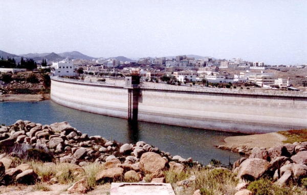 Historical image of Abha Dam. (SPA)