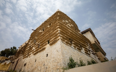 A glimpse of the ancient architecture in al-Nasb historical district in Abha City. (Saudipedia)