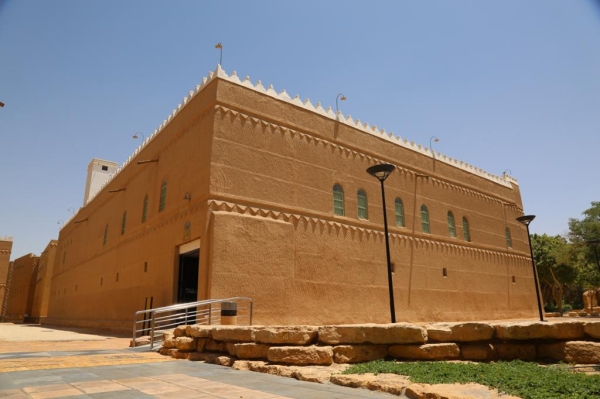 The architectural design in Najdi style at Murabba Palace. King Abdulaziz Foundation for Research and Archives (Darah)