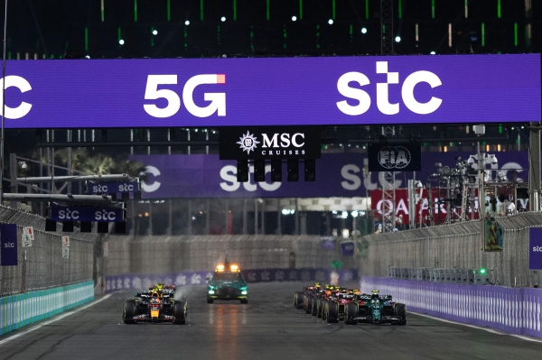 The start of the Formula One stc Saudi Arabian Grand Prix 2023. (SPA)