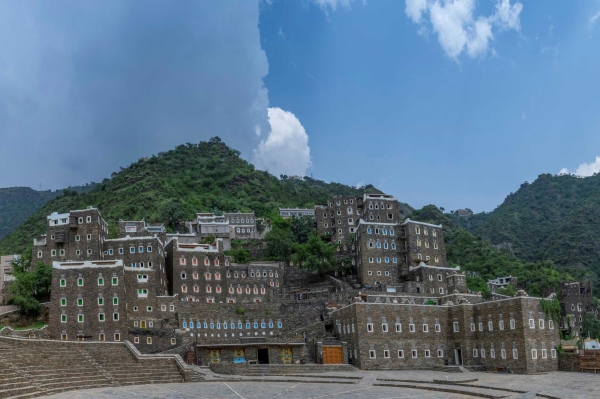 Traditional architecture in Rijal Village, Rijal Alma Governorate, Aseer Province. (SPA)