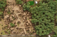 An aerial view of the archaeological Tabalah City in Bishah Governorate, Aseer Province. (SPA)