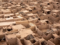 Aerial view of the old town of al-Ula. (Saudipedia)