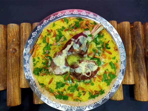 Mlaihiyya is the traditional dish of the Northern Border Province (Saudipedia).