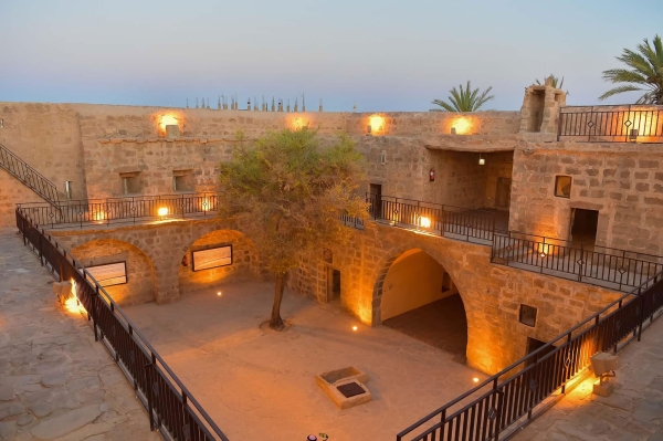 The open courtyard in the castle. (SPA)