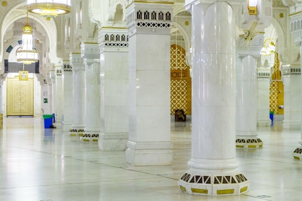 Air-conditioned vents that release disinfected air in the Grand Mosque in Makkah al-Mukarramah (SPA).