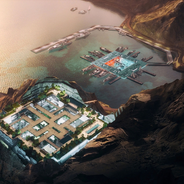 Envision of Aquellum Destination. (Media Center of NEOM)