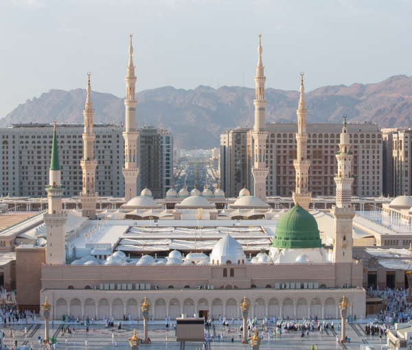 The Prophet&#039;s Mosque. (Saudipedia)