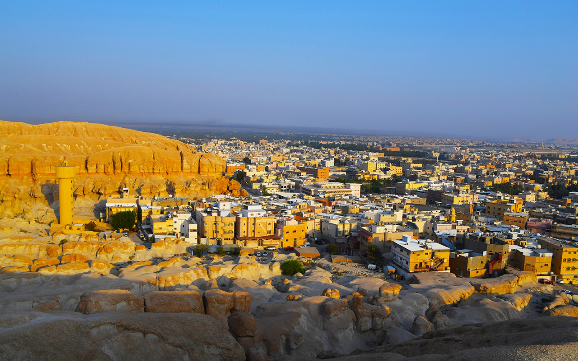 Residential neighborhoods in al-Ahsa Governorate in the Eastern Province. (Saudipedia)